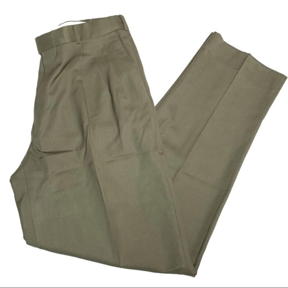 PAUL DIONE Men’s Wool Dress Pleated Pants